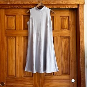 Uniqlo Pale Gray Mock Turtleneck Dress